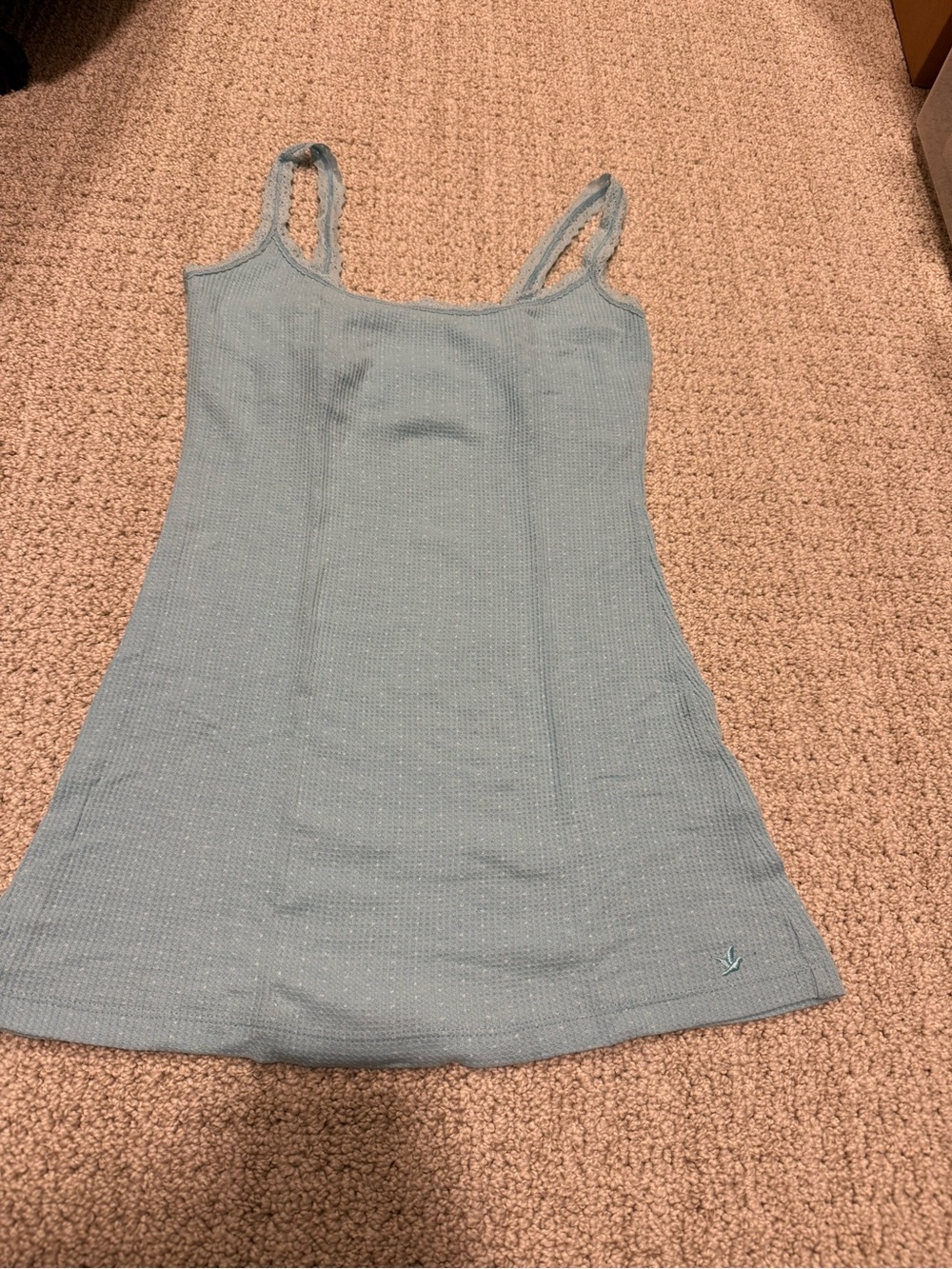 Vintage aerie Light Blue Ribbed Tank Top